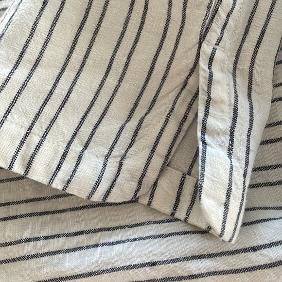 Sussan navy stripe linen pants - Picture 4 of 5